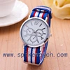 Relojes de mujer multicolored fabric strap watch, interchangeable strap watch