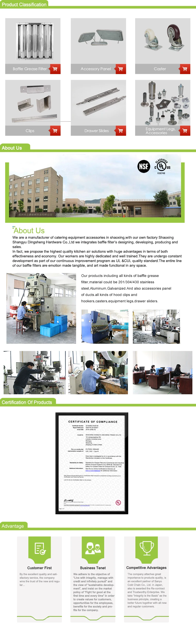 Ab Restaurant Equipment Kitchen Greasae Filter Buy Kitchen Greasae