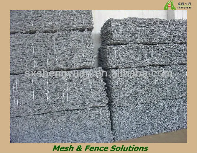 metal woven retaining hexagonal stone blocks