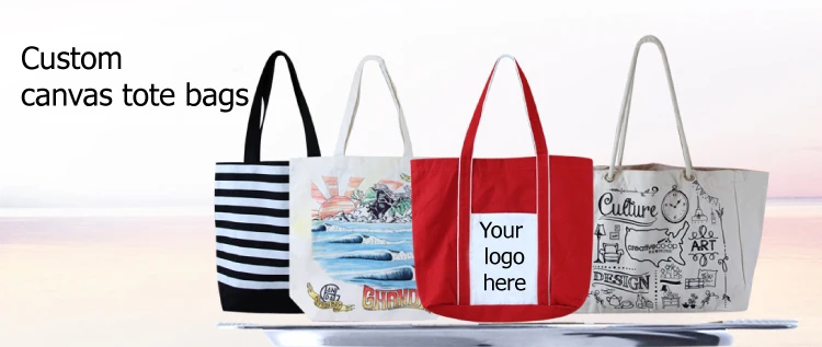 Popular Custom printing tote bag,plain white cotton canvas tote bag 