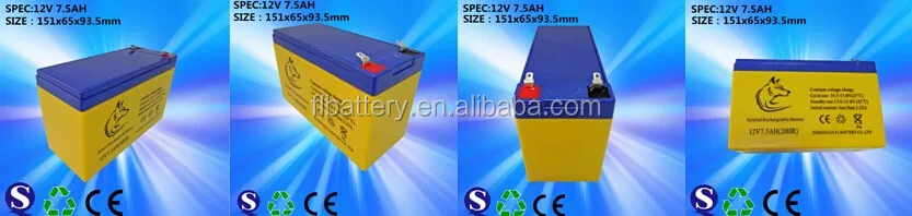 12V7.5A Lead Scid Battery With Best Price Made In Dongguan