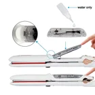 hair straightening jet black flat iron ceramic element flat iron hair straightener steamer