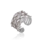 r-6 Xuping fashion jewelry wholesaler latest finger ring openable designs for girls saudi arabia silver color Anillo