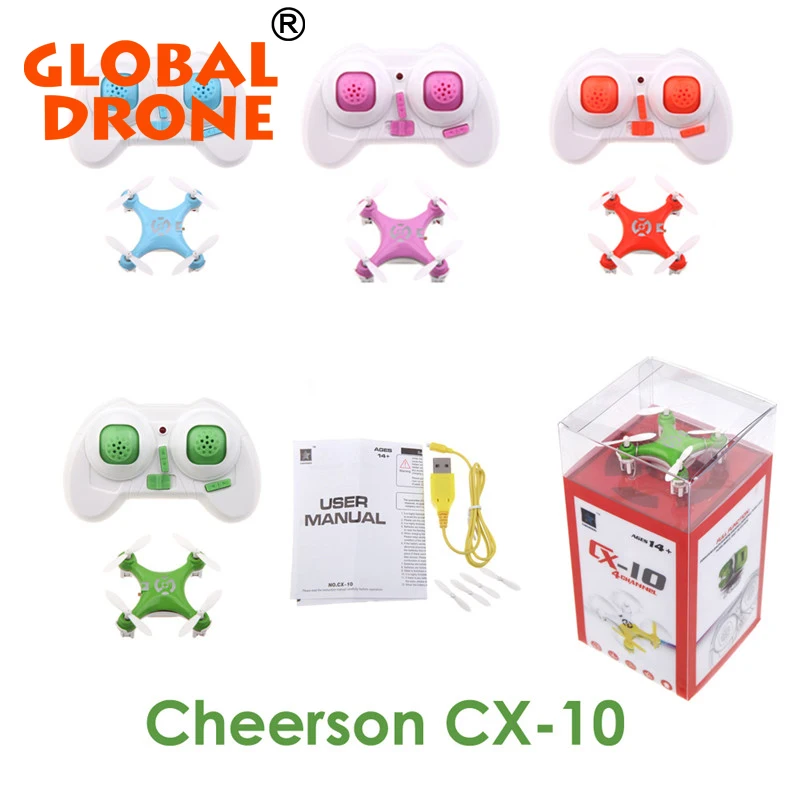 

Cheerson cx-10 cx10 mini 2.4ghz 4ch rc remote control quadcopter helicopter drone cx 10 led toys Headless mode 3D Flips