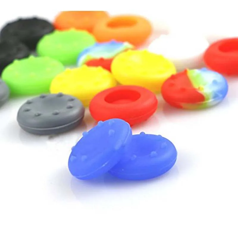 

Silicone Controller Thumb Grips Cover for Sony Play Station 4 PS4 PS5 PS3 XBOX 360 thumbsticks Game Accessories, White blue red green black pink orange yellow