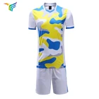 Hot Sale Club Sublimation Dry Fit sport wear soccer Youth Football Shirts Custom Football Uniform set
