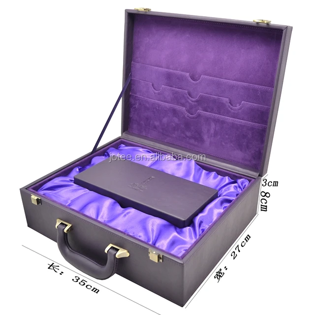 custom luxury leather rectangle dress colth packaging box