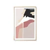 QIAOARTS Home office decoration interiors Pink modern abstract geometry human body wall art framed painting