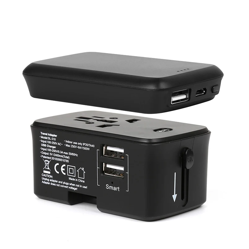 Travel adapter factory 2019 mobile accessories SL-310B universal usb travel charger international travel plug adapter
Travel adapter factory 2019 mobile accessories SL-310B universal usb travel charger international travel plug adapter