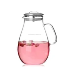 Wholesale women sexy hot water glass pitcher/fruit infusion pitcher