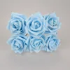 Light blue Soft Touch pink foam roses flowers Kissing Ball anniversary party decor gift wrapping wedding favors wholesale#52186
