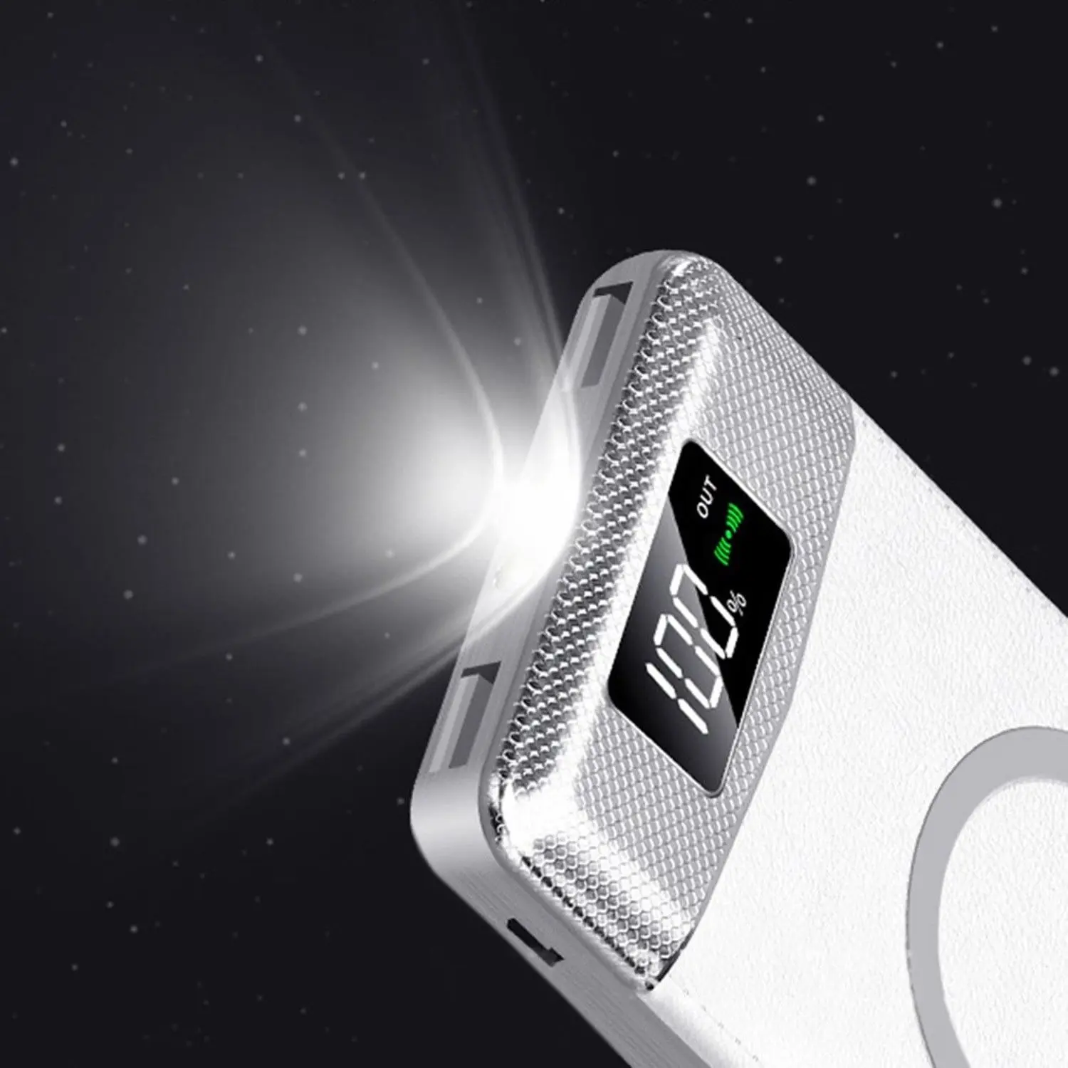 Power Bank 10000mAh Qi Wireless Charging 2 USB LED Wireless Power Bank Portable Battery Charger Hot Sell in USA - ANKUX.COM