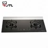 Hob 2 Hood Connect Kitchen 2 Burner Chinese gas cooking stove cooktop glass top