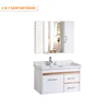 High quality modern solid wood bathroom vanity cabinet modern design commercial white mdf door bathroom vanities for sale