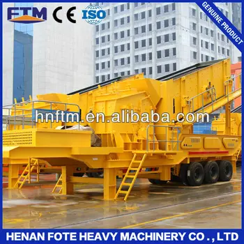 ISO 9001: 2008 certified FTM Asphalt Wheeled Mobile Impact Crusher/Wheeled Mobile Crushing Plant