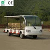 14 seats electric shuttle bus with left and right hand steering and solar panel for tourists and sightseeing