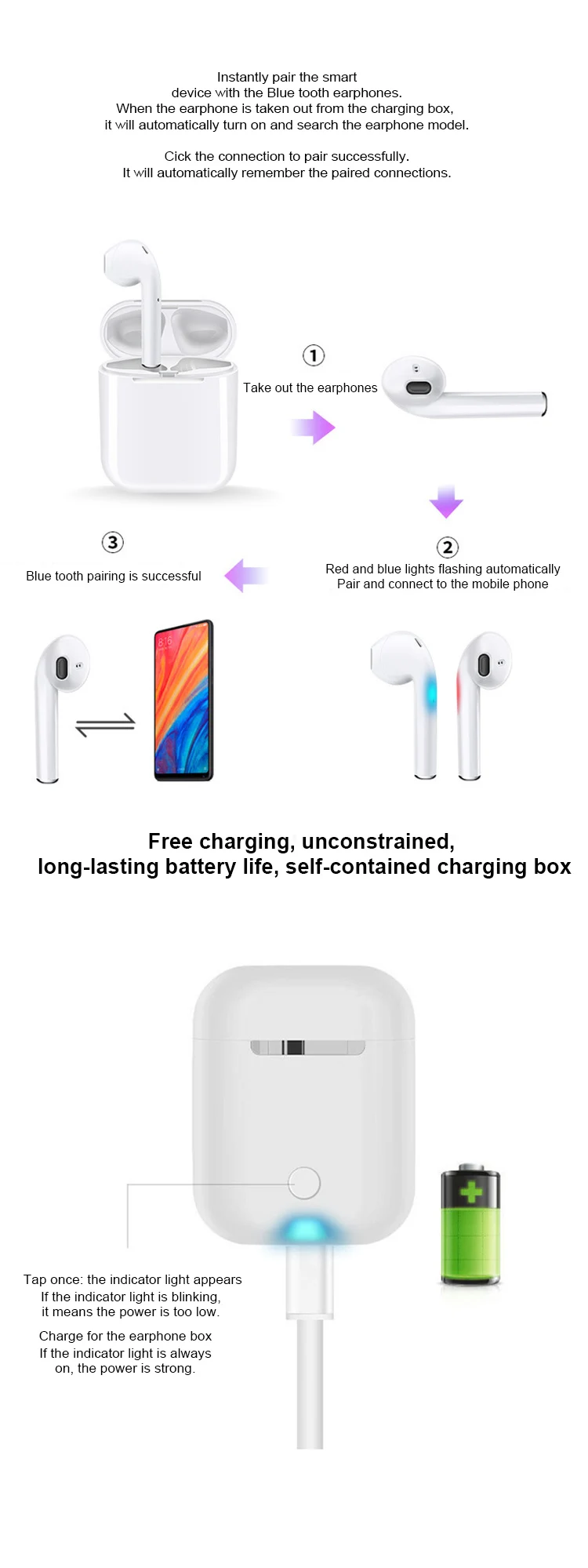 2019 New Hot selling 5.0 TWS stereo earbuds i11 tws, i11 with charging case wireless headphone sport earphone auto paring - ANKUX.COM