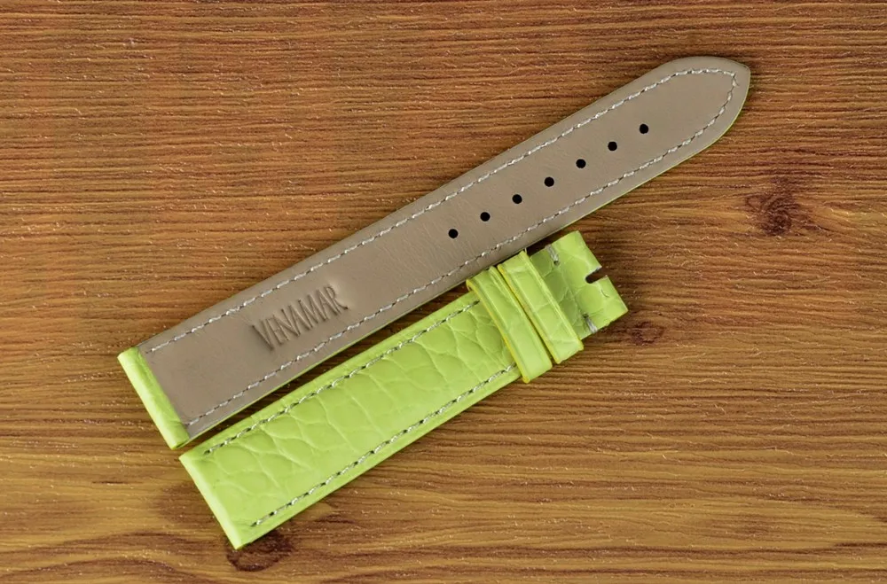 Custom logo 100% real crocodile leather watch band_2.JPG