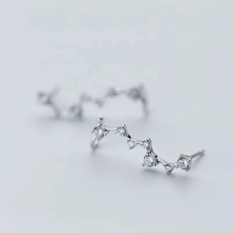 Korea New Design 925 Sterling Silver Fashion Personality Inlaid Diamond Zircon Stud Earring Fine Jewelry
Korea New Design 925 Sterling Silver Fashion Personality Inlaid Diamond Zircon Stud Earring Fine Jewelry