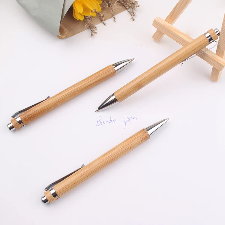 Cheap Engraved Recycled Promotional Pen Eco Friendly Natural Bamboo Pen