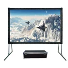 100 inch 16:9 format Tech Fold projection screen PVC white soft Projector Screen