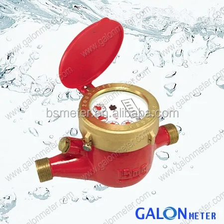 Domestic Multi Jet Dry Dial Plastic nylon Water digital flow meter