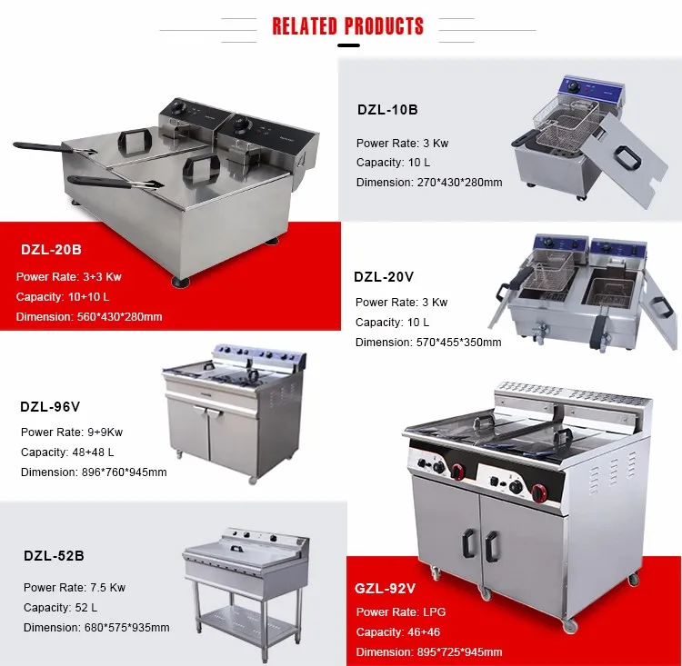 2 Tank 4 Basket Deep Fryer