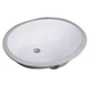 ceramic oval undermount bathroom lavatory sink