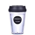 12Oz Simple Design Fashion Coffee Cup Plastic Logo Mugs