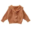 H4429/ Fashion Cotton Long Sleeve Spring Wholesale Knit Cardigan Sweater for Girls