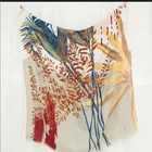 Big Size Floral Cotton Hijab Women Shawls Stole Printed Wrap For Muslim Women