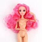 A gift of a plastic doll girl with a 3D eye doll's head and 12 joints naked body