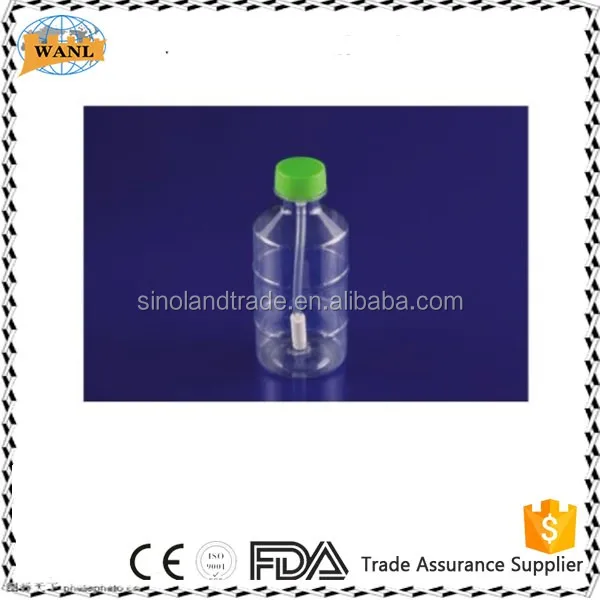 500ml medical oxygen humidifier bottle with screw connection and