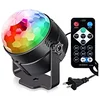 Sound Activated Party Lights with Remote Control Dj Lighting, RBG Disco Ball, Strobe Lamp 7 Modes Stage Par Light for Home Room