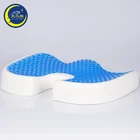 Cushion Orthopedic Ergonomically Contoured Coccyx Lower Back Support Cool Gel Memory Foam Seat Cushion