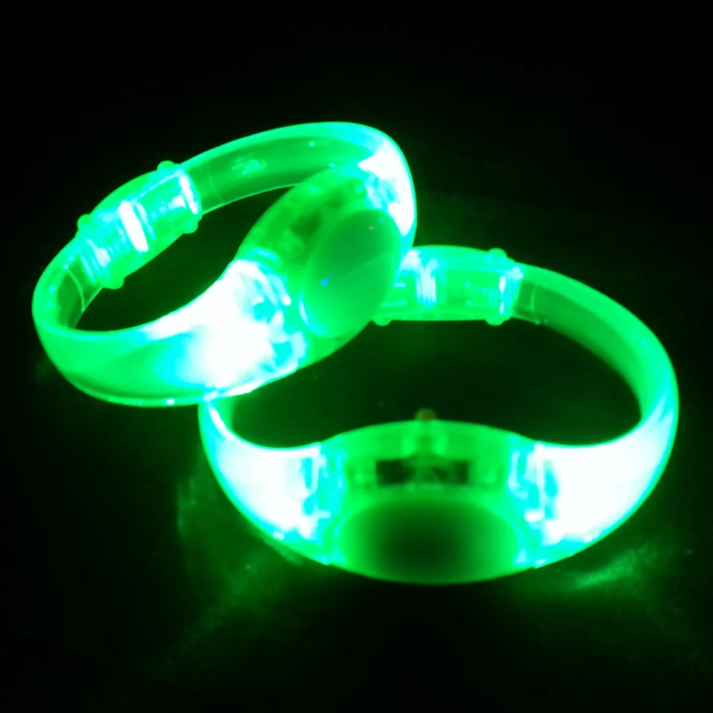 Christmas Party Favor Led Voice Controlled Flashing Wristband for Event Party