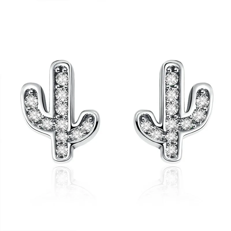 SCE286 Spring Collection 100% 925 Sterling Silver White & Green Cactus Stud Earrings for Women Silver Jewelry Bijoux
SCE286 Spring Collection 100% 925 Sterling Silver White & Green Cactus Stud Earrings for Women Silver Jewelry Bijoux