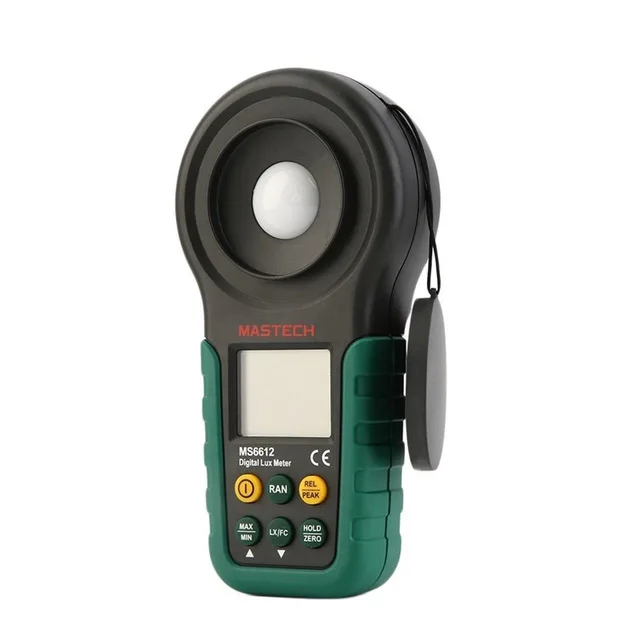 Mastech MS6612 Digital Luxmeter Multifunction Illuminometer Lux Light Meter Foot Candle Auto Range Peak High Accuracy 200,000
Mastech MS6612 Digital Luxmeter Multifunction Illuminometer Lux Light Meter Foot Candle Auto Range Peak High Accuracy 200,000