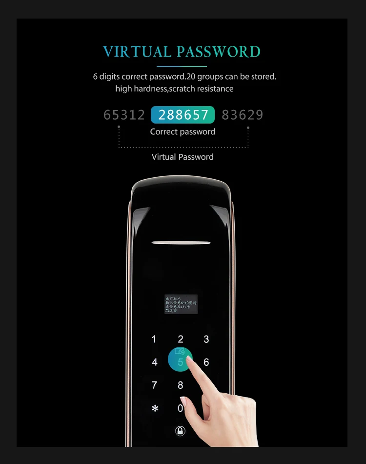 Zigbee fingerprint mortise door lock with phone - ANKUX.COM