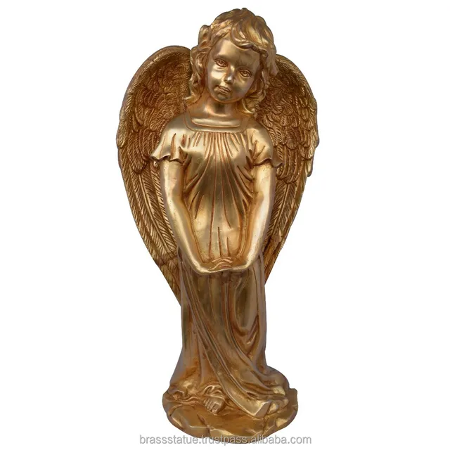 angle brass statue for decoration & gift metal made