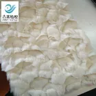 short pile textile fabric emboss faux rabbit fur