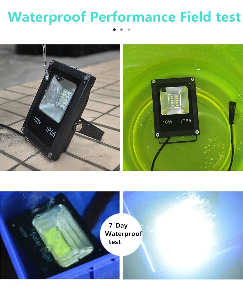 High Brightness Waterproof  Outdoor IP65 Waterproof 10W 20W 30W 50W 100W Solar Flood Led Light