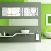 Preciser Acrylic Family Polygon Pattern Decor Wall Mirror Sticker for Living Room