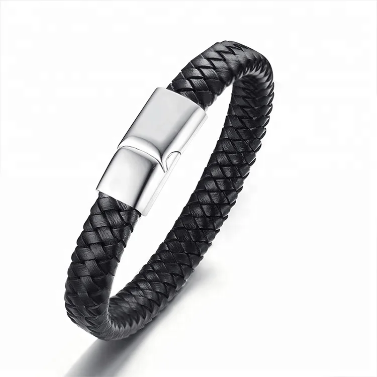 Hot Sale Classic Mens Jewelry 316L Stainless Steel Buckle Genuine Leather Bracelets, Black
Hot Sale Classic Mens Jewelry 316L Stainless Steel Buckle Genuine Leather Bracelets, Black