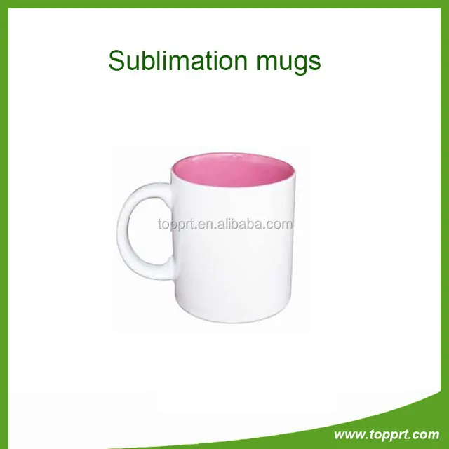 sublimation 11oz top grade inner colorful mug