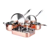 /product-detail/classic-copper-tri-ply-home-cookware-pans-pot-set-60629529057.html