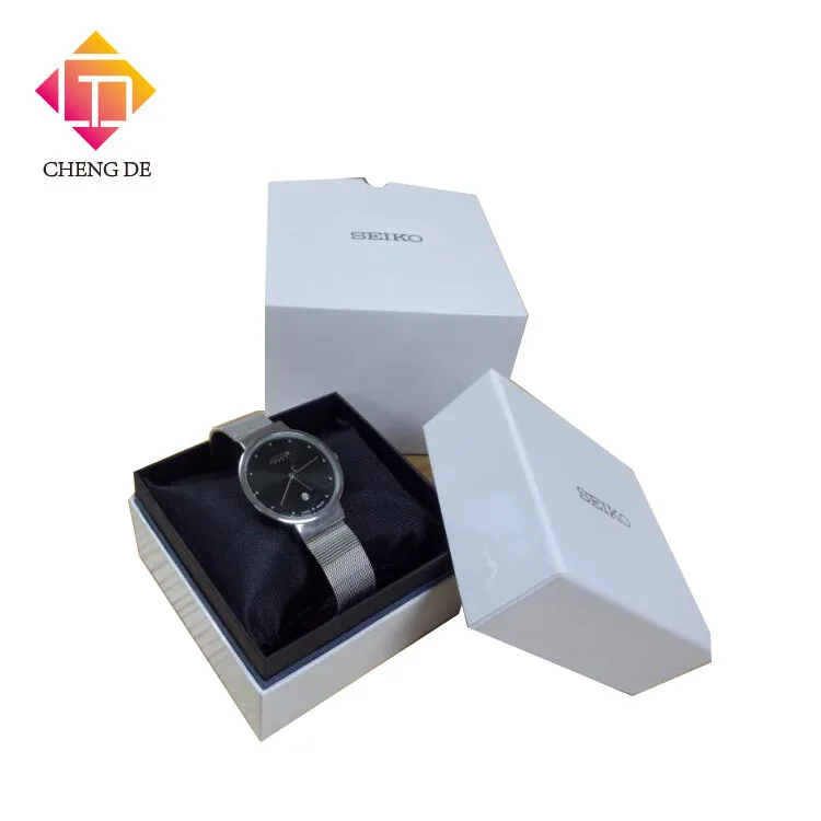 custom new watch packaging box cardboard round watch gift box