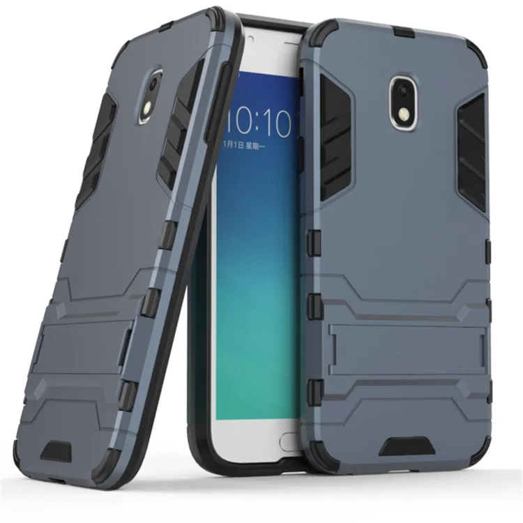 High Quality Armor Shockproof 2 in 1 TPU PC Design Mobile Phone Back Cover Case for Samsung Galaxy J3 pro / J7 2017 / J730
High Quality Armor Shockproof 2 in 1 TPU PC Design Mobile Phone Back Cover Case for Samsung Galaxy J3 pro / J7 2017 / J730