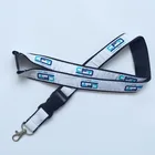 High quality custom woven logo lanyards with safety buckle and trigger hook