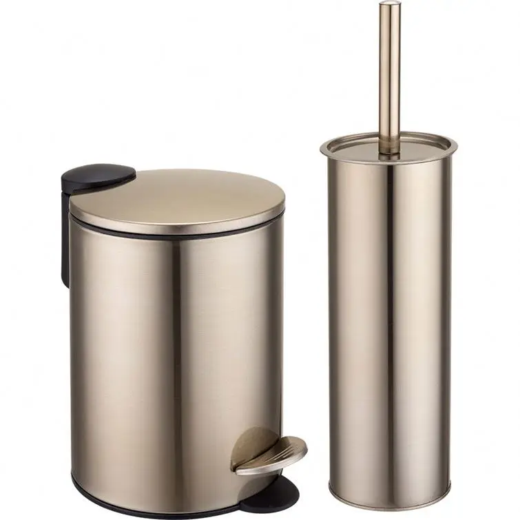 Luxury Standing Small Trash Can, Gold/silver(customize)